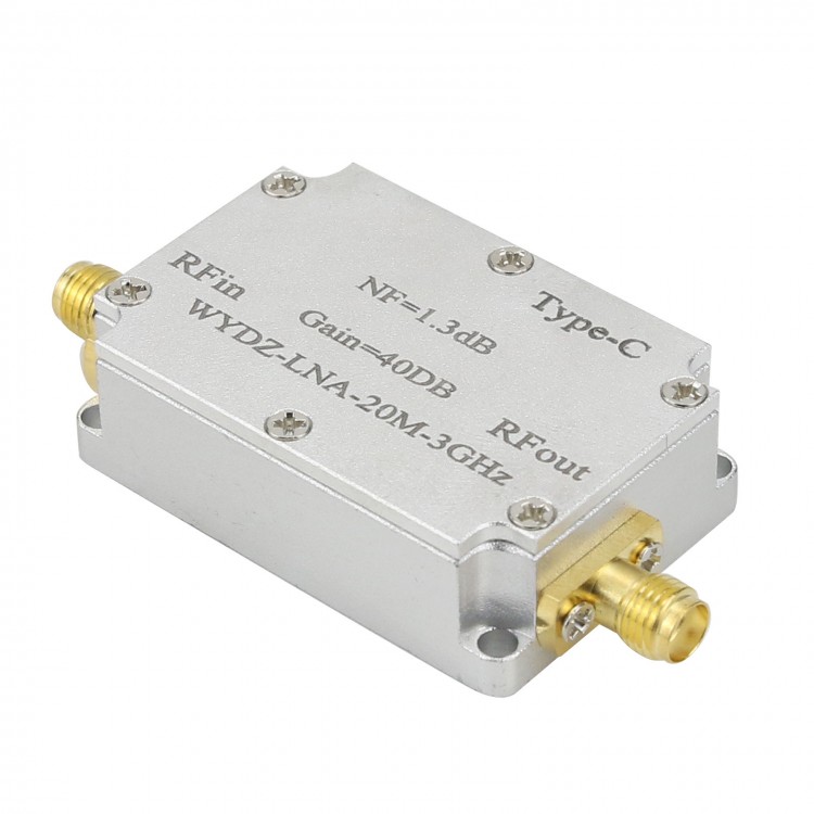 20M-3GHz RF Amplifier LNA Low Noise Amplifier Noise Figure 1.3DB Gain ...