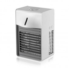 LL12 White Mini Fan Rechargeable Water Cooling Fan Desk Spray Fan Air Purifying With Negative Ion