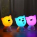 L2 Cute Doggie Colorful Night Light Bedroom Lovely Silicone Kids Bedside Lamp USB Rechargeable