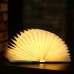 F-103 PU 4-Color Folding Book Lamp Book Shaped Lamp Foldable Book Light USB Rechargeable L Size