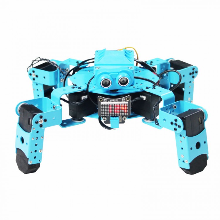 Bionic Quadruped Robot Spider Robot Blue Assembled For Graphical ...