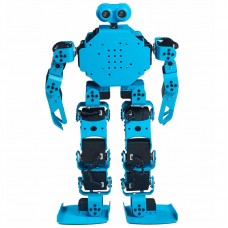 17DOF Humanoid Robot Educational Programming Robot Blue Assembled Cellphone APP Bluetooth Control