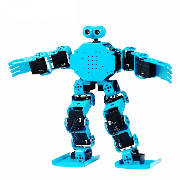 17DOF Humanoid Robot Educational Programming Robot Blue Assembled ...