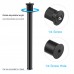 PU3063B C Clamp Mount Light Stand Central Shaft Extension Rod Camera Monopod 33-60CM/13-23.6"