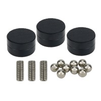 3pcs Black Anti-shock Absorber Foot Feet Pads Vibration Absorption Stands Spikes for HIFI Audio Speakers Amplifier Preamp DAC CD Player