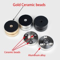 4pcs Golden Ceramic Ball Anti-shock Absorber Foot Feet Pads Vibration Absorption Stands Spikes for HIFI Audio Speakers Amplifier Preamp DAC CD Player