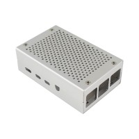 For Raspberry Pi 4 Case Aluminum Alloy Silver Raspberry Pi 4 Heatsink Case Perfect For DIY Makers