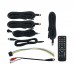 4CH Vehicle Car Mobile DVR Security Video Recorder SD with 4 CCD Camera Cable Remote