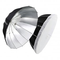 Godox UB-105S Parabolic Umbrella Reflective Umbrella 105CM/41.3" Black Silver Umbrella Reflector