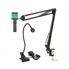 38MP 1080P 2K HDMI Microscope Camera Kit With 120X Lens Adjustable Stand For PCB Soldering Repair