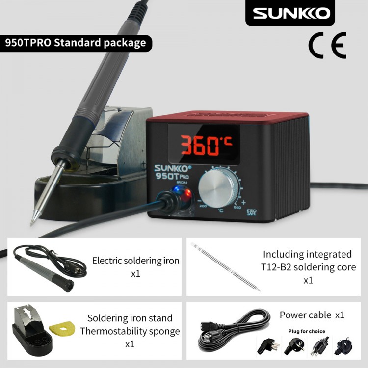 SUNKKO 950TPRO Black Soldering Station Constant Temperature Type B ...