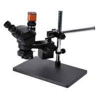 3.5X-100X Trinocular Microscope Universal Bracket 24MP USB Microscope Camera For PCB Jewelry Repair