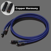 2PCS For Gotham Cable 11301 Australia Copper Harmony RCA Connectors Pure Copper 4-Core 1.5M/4.9FT