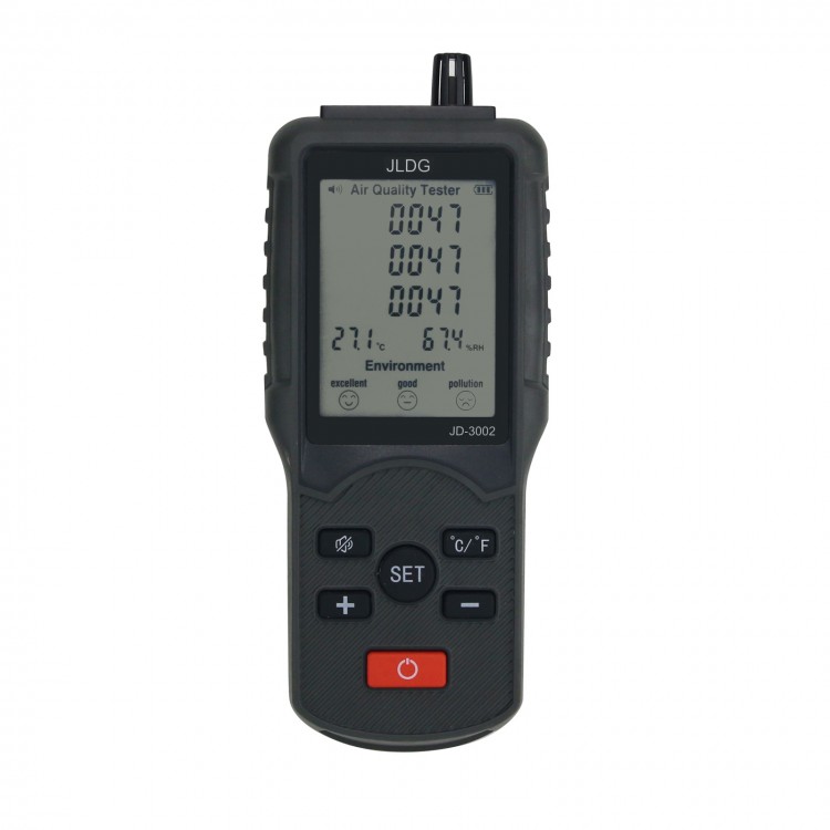 JD-3002 Air Quality Tester CO2 TVOC HCHO Air Quality Meter Temperature ...