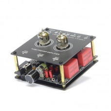 AOSIBAO M18 Tube Preamp Amplifier Mini Bluetooth Integrated Amplifier Rated 35W For Room Desktop