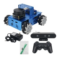 ROS Robot Mecanum Wheel Car Robot Assembled With ORBBEC Depth Camera Host For Raspberry Pi 4B 4GB
