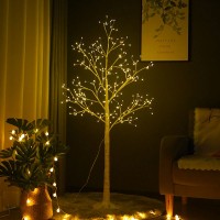 1.5M/4.9FT Lighted Christmas Tree Artificial Tree Decor 288-LED Light Tree For Home Party Xmas Day