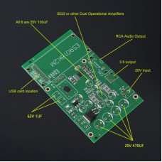 PCB Board for ES9018K2M NE5532 Decoder I2S Input Decoder Board DAC Board 