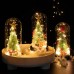 Desktop Christmas Tree With Lights Glass Cover Christmas LED Ornaments Xmas New Year Creative Gifts