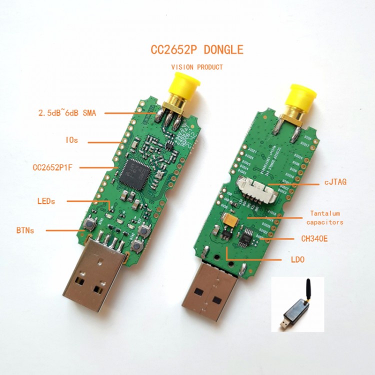 Zigbee Cc2652p Dongle Tiny Usb Stick Zigbee2mqtt Home Assistant Ble 24ghz Multiprotocol Rf 4969