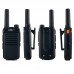 2PCS X-65TFSI 8W 10KM Walkie Talkie Handheld Transceiver UHF Transceiver Radio w/ Charging Dock