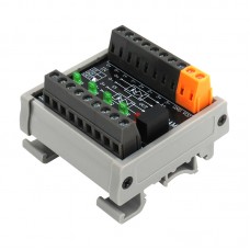 HT04M Terminal Block 4Ch Collector Single Ended To Differential Module HTL/TTL To Differential Grey