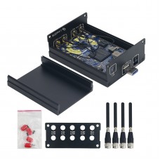 100KHz-3.8GHz SDR Transceiver Radio Unassembled w/ LimeSDR Development Board Shell Antennas Cables