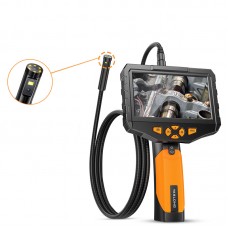 TESLONG Dual-Lens Industrial Endoscope Camera 1MP Borescope With Semi-Rigid Cable (5.5MM 3M/9.8FT)