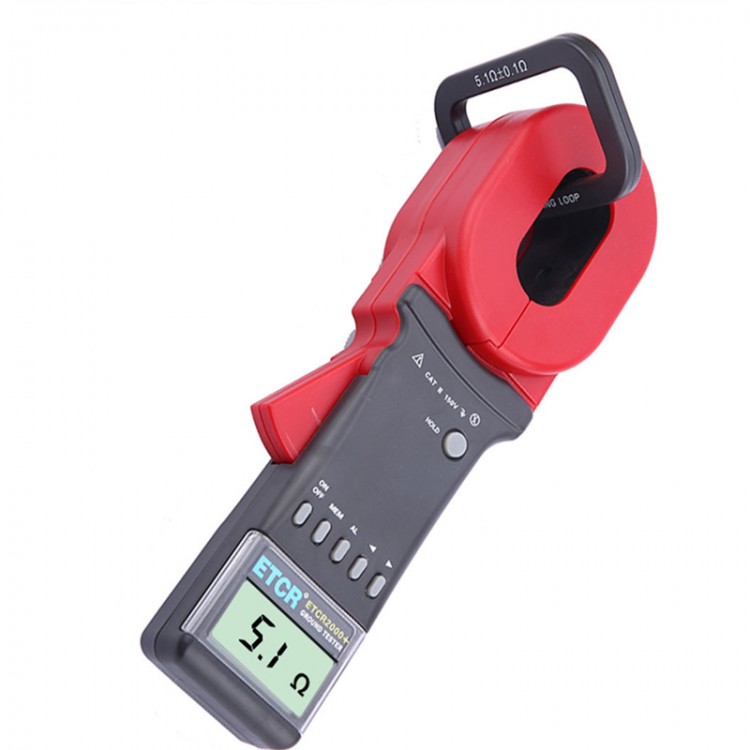 ETCR 0.01200 Ohm Ground Tester Clamp Ground Resistance Tester Earth