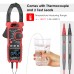 HT208D AC/DC Clamp Meter 1000V Digital Clamp Multimeter TRUE RMS Tests Voltage Current Impedance