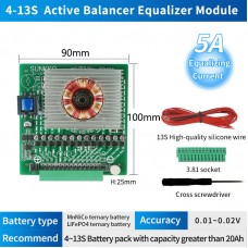 SUNKKO BALANCE-13S-5A Battery Balancer Equalizer for Ternary Lithium Battery Iron Lithium Battery
