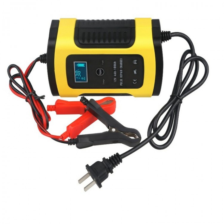 ZYX-J10 Battery Charger 12V 4Ah-100Ah Pulse Repair Battery Charger for ...