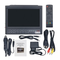 KPT-717S/T 7" LCD HD Satellite Finder DVB-S2+T2+C Combo Receiver & HD Monitor (TV + HD + AV Input)