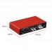 CU02 24Bit 192K Audio Interface External Sound Card Mobile Recording Mixing Home Studio Assistant