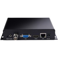 H.265 H.264 4K NDI Decoder Network Audio Video Decoder with Ultra Low Latency Outputs CVBS VGA HDMI