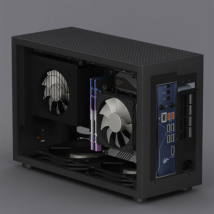 Geeek M5 PC A4 SFX Mini Case LTX Side Transparent Water-cooled Small ...