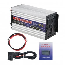 6000W Pure Sine Wave Power Inverter Input 48V Output 110V for Home Appliances Solar Power System