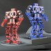  Metal 15 Dof Biped Robot With Digital Steering Gear Humanoid Robot Fighting Robot Remote Control Battle For Arduino Program Education-Red
