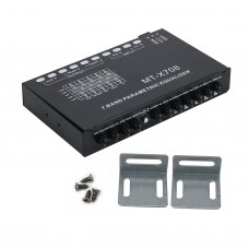 TZT 7 Band Equalizer Car Audio EQ Tuning Crossover Amplifier DC 12V Pre-parametric with Subwoofer