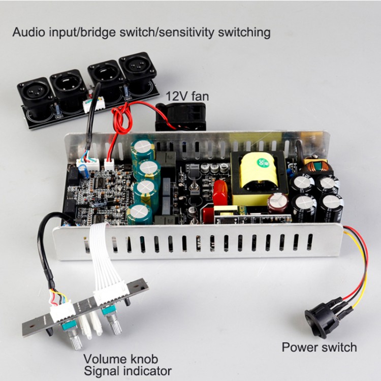 2x350w Class D Power Amplifier Module Hifi Digital Power Amp Dm-1000 