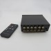 TILEAR Audio Switcher Audio Line Selector 2 IN 4 OUT and 4 IN 2 OUT XZD-A2 Black w/ Power Adapter