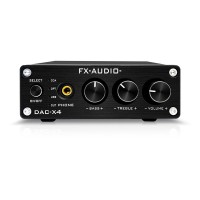 FX-AUDIO- DAC-X4 Desktop Headphone Amplifier DAC MAX97220 USB DAC Decoder with Hifi Sound Quality