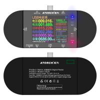 ATORCH UD24 USB Voltmeter Voltage Current Meter DC Digital Tester 2.4" Screen Multiple Interfaces
