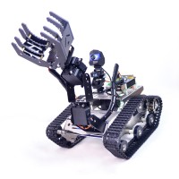 XIAOR GEEK TH Robot Car Wifi Line Tracking Car Obstacle Avoidance Robot Kit (A2 Arm and 45 Sensors)