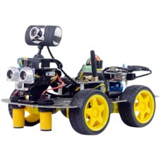 XIAOR GEEK Wifi Bluetooth Video Smart Robot Car Kit 4WD Robot Car DIY (Motherboard for Raspberry Pi 4B 4G)