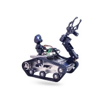 XIAOR GEEK TH Robot Tank Kit (Robot Car Kit + 4B 4G Motherboard + A1 Robotic Arm) for Raspberry Pi