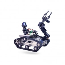 XIAOR GEEK TH Robot Car Kit for Raspberry Pi (Car + Deluxe Kit + 4B 4G Motherboard + A1 Robot Arm)