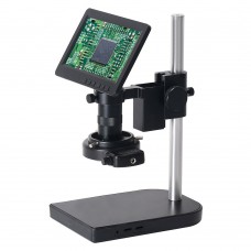 HAYEAR HY-2070 26MP Industrial Microscope Camera with Small Stand 7" LCD 150X C-mount Lens