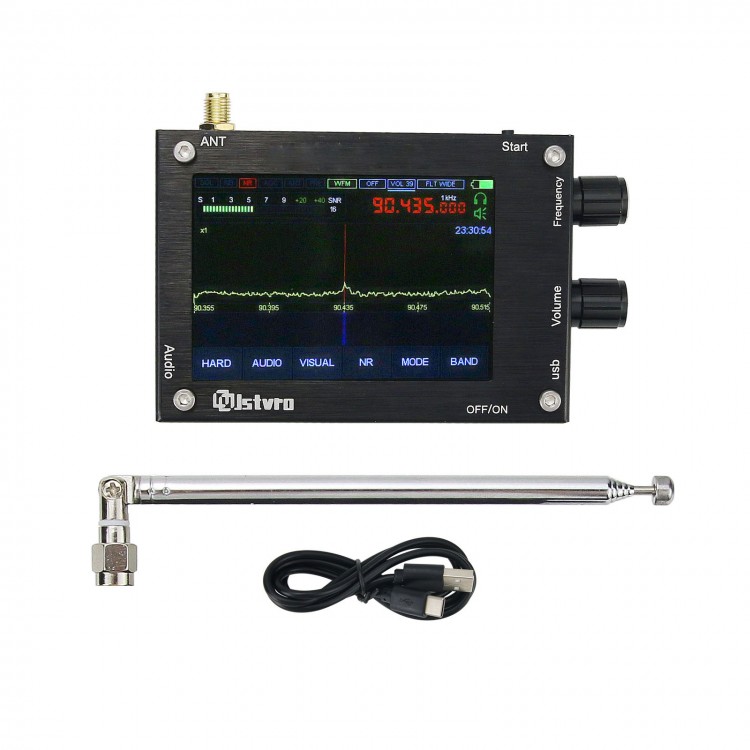 50khz 2ghz 110c Malachite Dsp Sdr Receiver Malahit Sdr Shortwave Radio With Aluminum Alloy