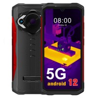 HT-P8 Infrared Thermal Imager Mobile Phone 5G Android 12 8G + 256G 6000mAh for HTI Red